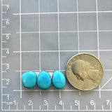 Small Sky Blue Mixed Sleeping Beauty Turquoise, Set of 3 Dimensions