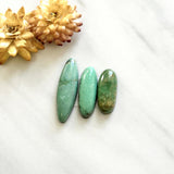 Large Mint Green Mixed Crescent Lake Variscite, Set of 3 Background