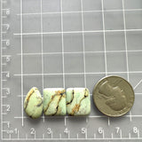 Medium Light Yellow Mixed Crescent Lake Variscite, Set of 3 Dimensions