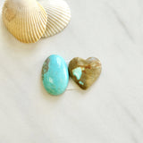 Medium Sky Blue Mixed Number 8 Turquoise, Set of 2 Background