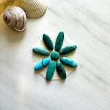 Small Mixed Mixed Mixed Turquoise, Set of 9 Background
