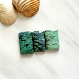 Large Sea Green Bar Crescent Lake Variscite, Set of 3 Background