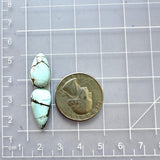 Small Faint Blue Teardrop Sand Hill Turquoise, Set of 2 Dimensions