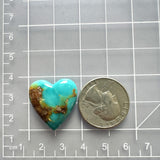 Large Sky Blue Heart Ithaca Peak Turquoise Dimensions