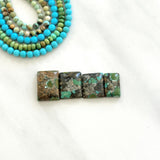 Medium Mixed Bar Bamboo Mountain Turquoise, Set of 4 Background