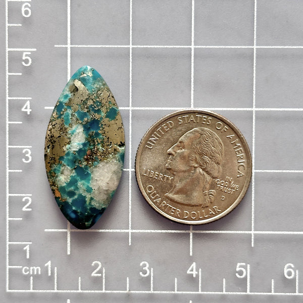 Large Ocean Blue Freeform Ithaca Peak Turquoise Dimensions