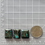 Medium Sky Blue Mixed Blue Moon Turquoise, Set of 3 Dimensions