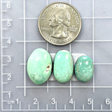 Medium Mint Green Mixed Carico Lake Turquoise, Set of 3 Dimensions