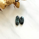 Medium Purple Oval Milky Way Turquoise, Set of 2 Background