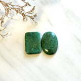 Medium Deep Green Mixed Yungai Turquoise, Set of 2 Background