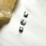 Small Faint Blue Mixed Sand Hill Turquoise, Set of 3 Background