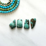 Medium Sky Blue Mixed Bamboo Mountain Turquoise, Set of 4 Background