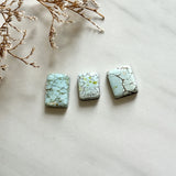Small Faint Blue Bar Sand Hill Turquoise, Set of 3 Background