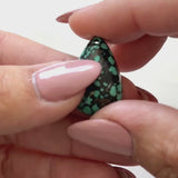 Bamboo Green Bamboo Mountain Turquoise Top Drilled Briolette