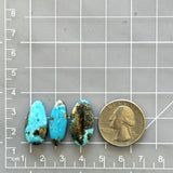 Medium Sky Blue Mixed Ithaca Peak Turquoise, Set of 3 Dimensions