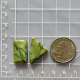 Medium Sea Green Mixed Crescent Lake Variscite, Set of 2 Dimensions