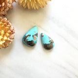 Large Sky Blue Teardrop Ithaca Peak Turquoise, Set of 2 Background