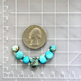 Small Sky Blue Mixed Mixed Turquoise, Set of 7 Dimensions