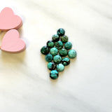 Small Mixed Round Yungai Turquoise, Set of 16 Background