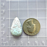 Large Faint Blue Teardrop Sand Hill Turquoise Dimensions