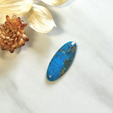 Large Ocean Blue Surfboard Ithaca Peak Turquoise Background