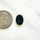 Small Deep Blue Oval Lander Blue Turquoise Dimensions
