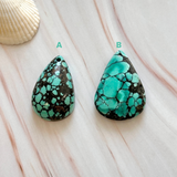 Bamboo Green Bamboo Mountain Turquoise Top Drilled Briolette