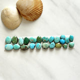 Small Mixed Mixed Lone Mountain Turquoise, Set of 23 Background