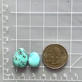 Medium Sky Blue Mixed Royston Turquoise, Set of 2 Dimensions