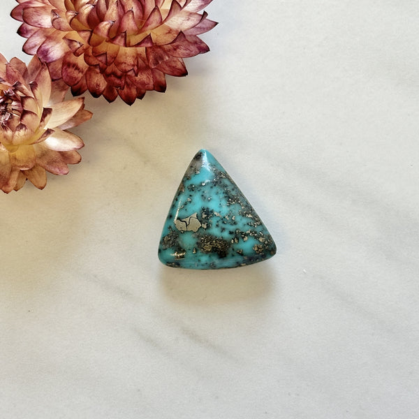 Large Ocean Blue Triangle Ithaca Peak Turquoise Background