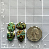 Small Sea Green Mixed Number 8 Turquoise, Set of 4 Dimensions