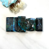 Large Ocean Blue Mixed Yungai Turquoise, Set of 4 Background