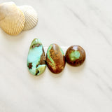 Medium Mixed Mixed Treasure Mountain Turquoise, Set of 3 Background