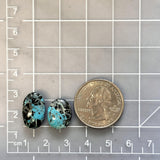 Medium Sky Blue Oval Blue Moon Turquoise, Set of 2 Dimensions