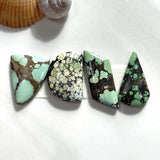 Large Mixed Mixed Mixed Turquoise, Set of 4 Background