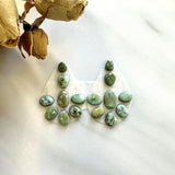 Small Lime Green Mixed Sonoran Lime Turquoise, Set of 16 Background