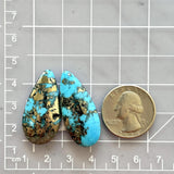 Large Sky Blue Teardrop Ithaca Peak Turquoise, Set of 2 Dimensions