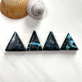 Small Sky Blue Triangle Yungai Turquoise, Set of 4 Background