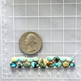 Small Mixed Mixed Mixed Turquoise, Set of 17 Dimensions