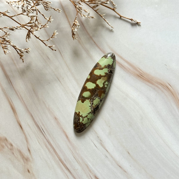 Large Sea Green Surfboard Treasure Mountain Turquoise Background