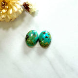 Small Sea Green Oval Carico Lake Turquoise, Set of 2 Background