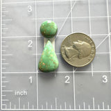 Medium Sea Green Mixed Crescent Lake Variscite, Set of 2 Dimensions