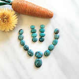 Small Sky Blue Mixed Yungai Turquoise, Set of 20 Background