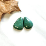 Large Deep Green Mixed Yungai Turquoise, Set of 2 Background