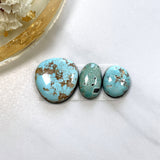 Small Sky Blue Freeform Carico Lake Turquoise, Set of 3 Background