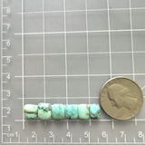 Small Sky Blue Barrel Namtso Lake Turquoise, Set of 6 Dimensions