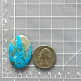 Large Sky Blue Oval Ithaca Peak Turquoise Dimensions