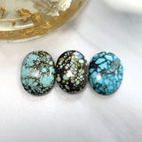 Large Mixed Oval Mixed Turquoise, Set of 3 Background