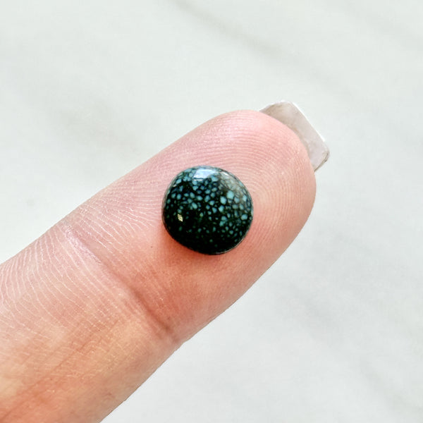 Small Deep Blue Round Lander Blue Turquoise Background