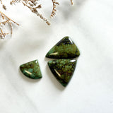 Medium Sea Green Triangle Treasure Mountain Turquoise, Set of 3 Background